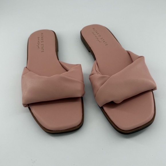 Altar'd State Sandals Womens US 8.5 Pink Slide Knotted Strap Summer Casual Beach - Picture 10 of 10